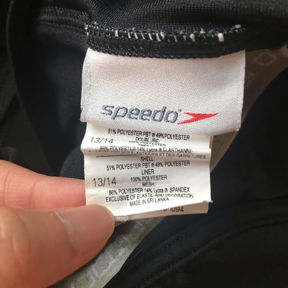 Speedo Hydro Bra Mesh Side Splice One Piece - Picture 7 of 9